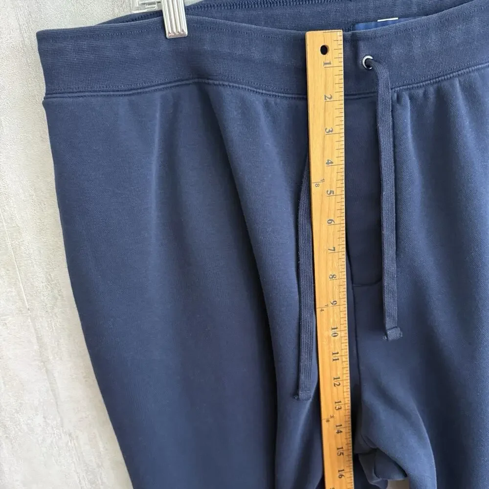 Polo Sport Ralph Lauren Jogger Pants Mens 2XB 40x28 Navy Yellow USA Flag Fleece - Picture 10 of 15